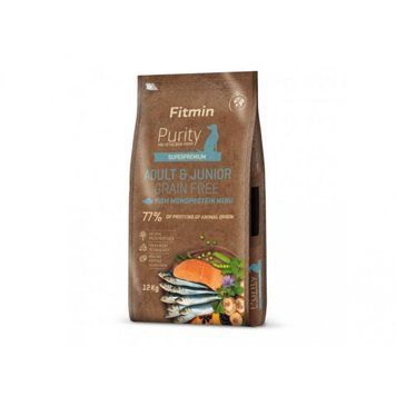 Fitmin dog Purity Rice Adult Fish & Venison (для дорослих собак середніх та великих порід з рисом, риба та дичина), 12 кг 531114024 фото